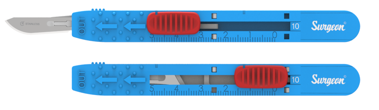 safety retractable scalpels