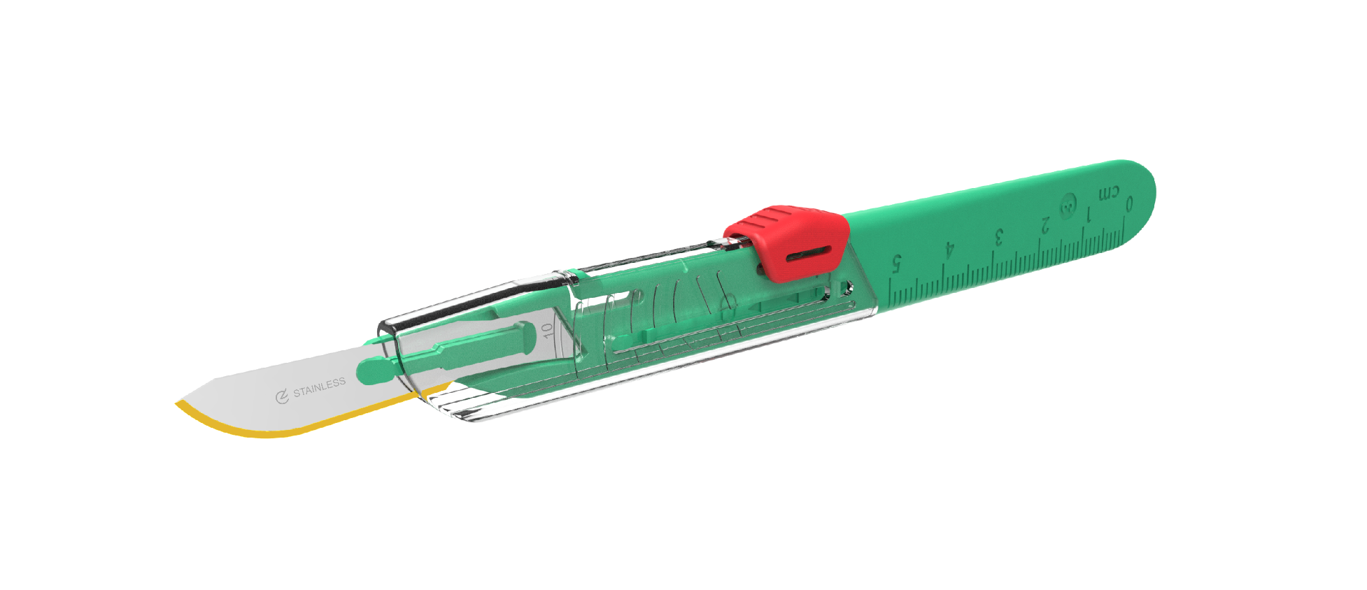 Diamantine safety scalpel